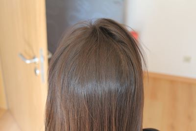Haar nach dem Bürsten